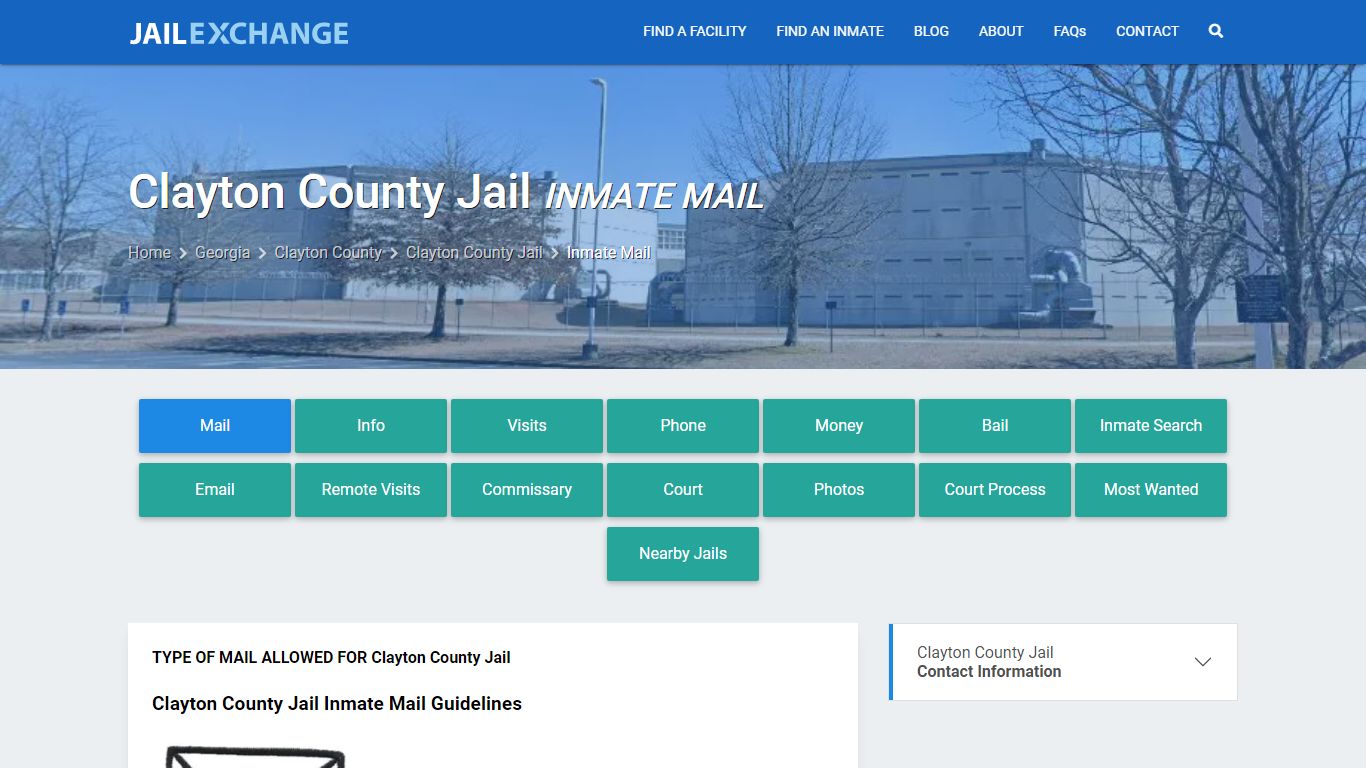 Inmate Mail - Clayton County Jail, GA - Jail Exchange