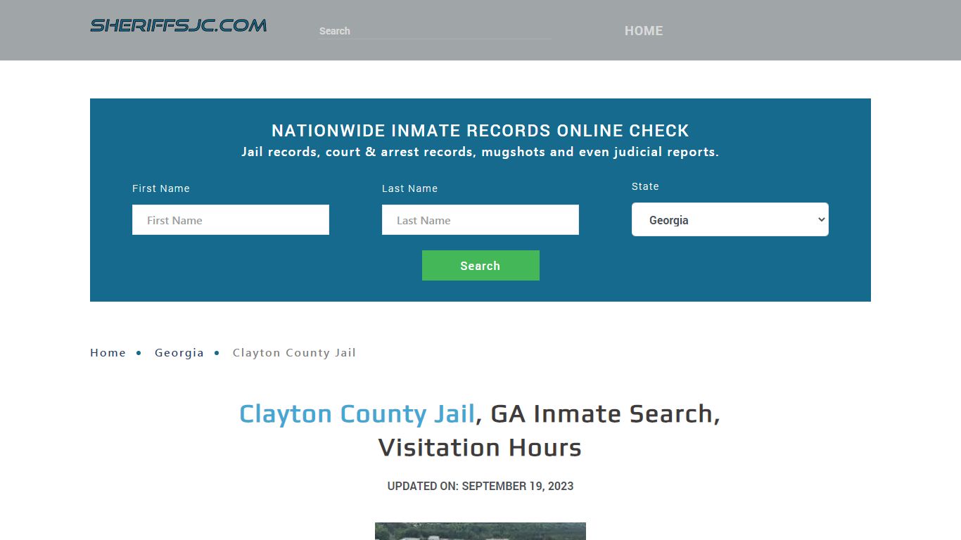 Clayton County Jail, GA Inmate Search, Visitation Hours